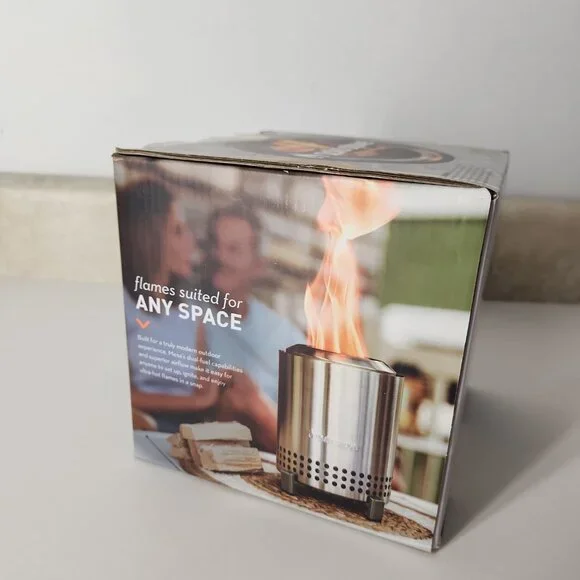 Solo Stove Mesa Tabletop Fire Pit Low Smoke Dual Fuel Water Blue NEW - Picture 4 of 9